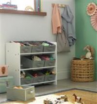 Argos Home 3 Tier Basket Storage Unit - Grey