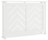 Habitat Chevron Medium Radiator Cover - White