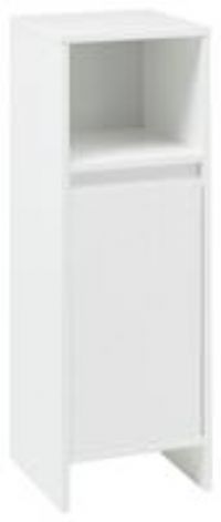 Lloyd Pascal Hana Single Door Floor Cabinet White