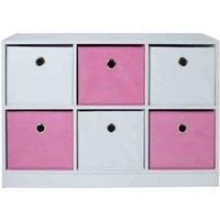 Lloyd Pascal Jazz 6 Cube With Pink And White Drawers