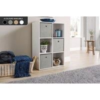 Children's Kids Cube Bedroom Nursery Storage Grey Hearts White Bookcase Home