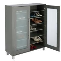 Argos Home Lydiard Gloss Shoe Cabinet - Grey