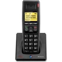 BT Single Dect Cordless Extension Handset and Charger - Black