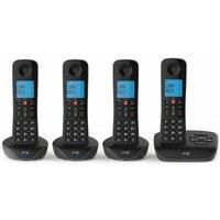 BT Essential Quad Four Home Cordless Phone Call Blocker Answering Machine