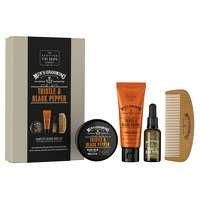 The Scottish Fine Soaps Company Men's Grooming Thistle and Black Pepper Face and Beard Kit