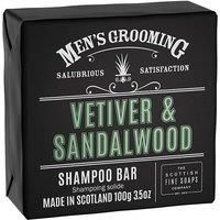 Scottish Fine Soaps Vetiver & Sandalwood Shampoo Bar Wrapped 100g