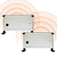 Igenix 3Kw Convector Heater White 2 Pack