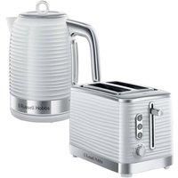 Russell Hobbs Inspire 2 Slice Toaster & Kettle Set, White