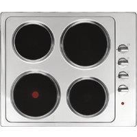 4 Plate Electric Hob Cooktop, Small & Large Hotplates, 5500 W, Statesman EH160SS