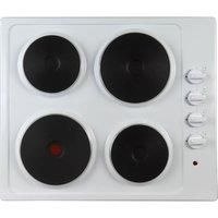 4 Plate Electric Hob Cooktop, Small & Large Hotplates, 5500 W, Statesman EH160WH