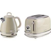 ARIETE Vintage ARPK70 2-Slice Toaster & Kettle Bundle - Cream, Cream