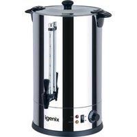 Igenix IG4015 Catering Urn, Hot Water Boiler, Tea Urn for Home Brewing, Commercial or Office Use, 15 Litre, Stainless Steel