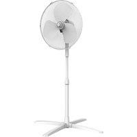 Igenix DF1655 Pedestal Fan, 16 Inch, 3 Speed, Quiet Operation, Oscillating, Adjustable Height, Cooling Fan, Ideal for Home and Office, White