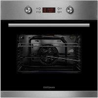 Statesman Built-in Multifunction Fan Stainless Steel 60cm Electric Single Wall Oven Statesman  - Silver - Size: 59cm H X 595cm W X 575cm D