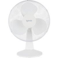 Igenix DF1610 16 Inch Desk Fan 3 Speed White **Damaged Box**