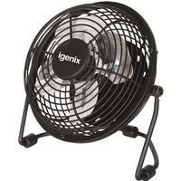 Igenix DF0004 USB Desk Fan, 4 Inch, Quiet Operation, USB Powered