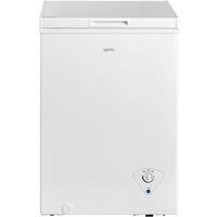 Igenix IG100 Freestanding Chest Freezer, 100 Litre Capacity with Freezer Basket, Suitable for Outbuildings and Garages, White