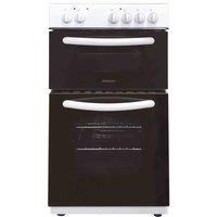 Statesman MAXI60GSF Single Oven Gas Cooker, 4 Gas Burners, Integrated Grill, 60cm Wide, White, (mm): H:900 x W:500 x D:600