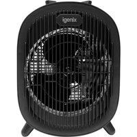 Igenix IG9022 Upright Portable Electric Fan Heater with 2 Heat Black