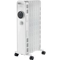 Igenix 1.5kW/1500W Oil Filled Radiator with Overheat Protection - White