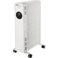 Digital Oil Filled Radiator Heater, 2kW/2000 W, Safety Cut Off, Igenix IG2621