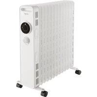 Igenix 2.5kW/2500W Oil Filled Radiator with Overheat Protection - White