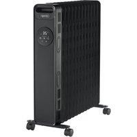 Digital Oil Filled Radiator Heater, 2.5kW/2500 W, Black, Igenix IG2626BL