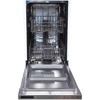 Statesman BDW4509 Integrated Slimline 9 Place Dishwasher, Half Load Wash Function, 3/6/9 Hour Timer, 45cm Wide, White