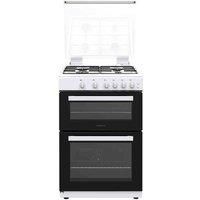 Statesman Nova 60Cm Double Oven Gas Lidded Cooker White