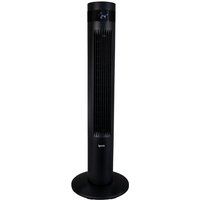 Igenix IGFD6035B 35 Inch Oscillating Digital Tower Fan with Remote Control & 12 Hour Timer, Floor Standing for Home & Office, Black