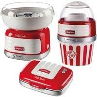 Ariete ARPK43 Retro Style Candy Floss Maker, Popcorn Maker and Waffle Maker Set