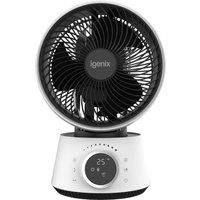 Igenix IGFD4009W Air Circulator Turbo Fan with 360° Horizontal & 90° Vertical Oscillation for Optimal Air Circulation, Turbo Design for Powerful Airflow, 12 Hour Timer