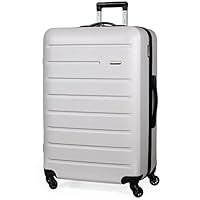 Pierre Cardin 28 Inch Voyager Hard Suitcase - Travel Luggage with 4 Spinner Wheels | Telescopic Drag Handle | Suitcases Weighing 4.1kg Cap 102L Height 70cm CL893 (Light Grey, Large)