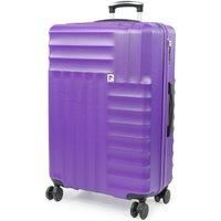 PIERRE CARDIN Medium Suitcase 26 Inch | Hard Sided | Travel Lightweight Luggage TSA Locks | 4 Dual Spinner Wheels | Hold Check in Case CL898 (Purple, Medium)