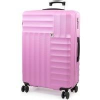 PIERRE CARDIN Medium Suitcase 26 Inch | Hard Sided | Travel Lightweight Luggage TSA Locks | 4 Dual Spinner Wheels | Hold Check in Case CL898 (Fondant Pink, Medium)