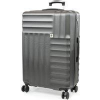 PIERRE CARDIN Medium Suitcase 26 Inch | Hard Sided | Travel Lightweight Luggage TSA Locks | 4 Dual Spinner Wheels | Hold Check in Case CL898 (Grey, Medium)