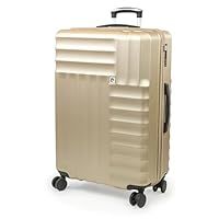 PIERRE CARDIN Large Suitcase 30 Inch | Hard Sided | Travel Lightweight Luggage TSA Locks | 4 Dual Spinner Wheels | Hold Check in Case CL898 (Champagne, Large)