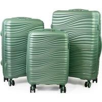 Riviera Hard Travel Suitcase 8 Spinner Wheeled Luggage with TSA Locks