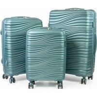 Riviera Hard Travel Suitcase 8 Spinner Wheeled Luggage with TSA Locks