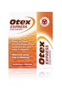Otex Express Ear Drops for Hardened Ear Wax, 10ml