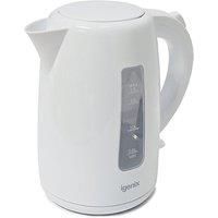 Igenix IG7105 Cordless Electric Jug Kettle, Capacity with Rapid Boil and Removable, Washable Filter for Easy Cleaning, 3000 W, 1.7 liters, White