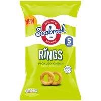 Seabrook Rings Pickled Onion Flavour Corn Snacks 5 x 16g