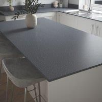 Metis Dark Solid Surface Worktop 2440 x 900 x 15mm in Grey Composite