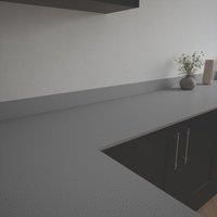 Metis Light Solid Surface Upstand 3050 x 100 x 15mm in Grey Composite