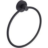 Coastal Calder Towel Ring Black