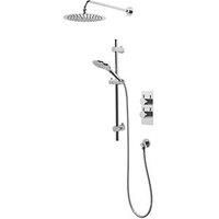 Meda Rear-Fed Concealed Chrome Thermostatic Mixer Shower (580RM)