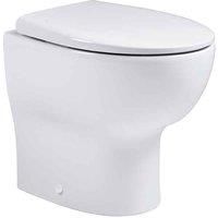 Coastal Lune Back To Wall Wc Pan & Seat, White