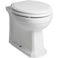 Coastal Vale Back To Wall Wc Pan & White Seat, White
