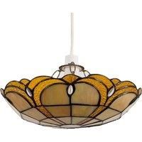 Tiffany Style Ceiling Pendant Light Shade Jewelled Glass Uplighter Design LED