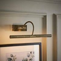 Pair of Antique Brass Indoor Picture Display Wall Lights Lamps Light Fittings